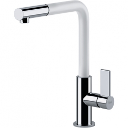 Bateria Franke Neptune  EVO wyciągana wylewka chrom/biały polarny 115.0373.944